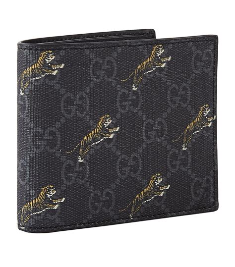 gucci mens wallet tiger black|Gucci bengal tiger wallet.